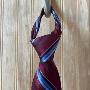 Croft and Barrow - Maroon and Blue Tie